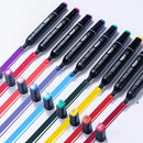 Caneta Marcador Artística Dupla Ponta – Álcool Base, Brush e Ponta Fina | Ideal para Desenho, Esboço, Mangá e Graffiti
