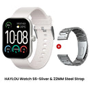 HAYLOU Watch S6 – Smartwatch com Tela HD 2.01", Chamadas por Bluetooth, IP68, Monitoramento Fitness