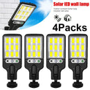 Luminária de Parede Solar LED para Área Externa – Recarregável com Sensor de Presença, Ideal para Jardim, Garagem, Terraço e Portão
