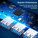 Adaptador OTG 4 em 1 Type-C para USB 3.0 – HUB com Múltiplas Entradas de Alta Velocidade para Celulares Samsung, Huawei, Xiaomi, MacBook e Notebooks
