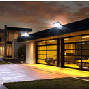 Luminária de Parede Solar LED para Área Externa – Recarregável com Sensor de Presença, Ideal para Jardim, Garagem, Terraço e Portão
