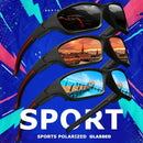 2 Óculos Esportivos Fashion com Lentes Polarizadas – Estilo Futurista para Homens e Mulheres, Ideal para Ciclismo, Pesca, Trilhas e Golfe