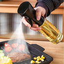 Borrifador de Óleo 200/300/500ml para Cozinha – Ideal para Azeite, Vinagre, Churrasco e Culinária – Frasco Reutilizável com Pincel de Óleo