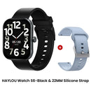 HAYLOU Watch S6 – Smartwatch com Tela HD 2.01", Chamadas por Bluetooth, IP68, Monitoramento Fitness