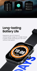 HAYLOU Watch S6 – Smartwatch com Tela HD 2.01", Chamadas por Bluetooth, IP68, Monitoramento Fitness