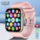 Relógio Smartwatch LIGE Feminino – Tela Full Touch, Chamadas via Bluetooth, à Prova d'Água, Monitoramento Fitness