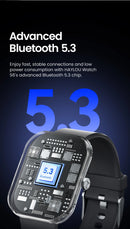 HAYLOU Watch S6 – Smartwatch com Tela HD 2.01", Chamadas por Bluetooth, IP68, Monitoramento Fitness