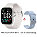 HAYLOU Watch S6 – Smartwatch com Tela HD 2.01", Chamadas por Bluetooth, IP68, Monitoramento Fitness
