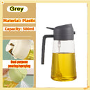 Borrifador de Óleo 200/300/500ml para Cozinha – Ideal para Azeite, Vinagre, Churrasco e Culinária – Frasco Reutilizável com Pincel de Óleo