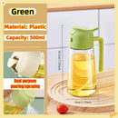 Borrifador de Óleo 200/300/500ml para Cozinha – Ideal para Azeite, Vinagre, Churrasco e Culinária – Frasco Reutilizável com Pincel de Óleo