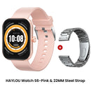 HAYLOU Watch S6 – Smartwatch com Tela HD 2.01", Chamadas por Bluetooth, IP68, Monitoramento Fitness