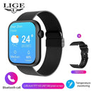 Relógio Smartwatch LIGE Feminino – Tela Full Touch, Chamadas via Bluetooth, à Prova d'Água, Monitoramento Fitness
