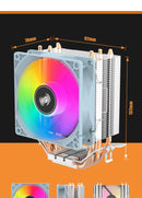 Air Cooler aigo ICE200PRO RGB Compátivel - Intel e AMD (AM4, AM3, 1700, 1155, etc.)