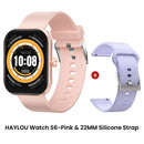 HAYLOU Watch S6 – Smartwatch com Tela HD 2.01", Chamadas por Bluetooth, IP68, Monitoramento Fitness