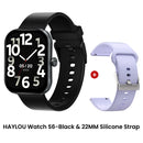HAYLOU Watch S6 – Smartwatch com Tela HD 2.01", Chamadas por Bluetooth, IP68, Monitoramento Fitness