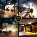 Luminária de Parede Solar LED para Área Externa – Recarregável com Sensor de Presença, Ideal para Jardim, Garagem, Terraço e Portão