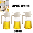 Borrifador de Óleo 200/300/500ml para Cozinha – Ideal para Azeite, Vinagre, Churrasco e Culinária – Frasco Reutilizável com Pincel de Óleo