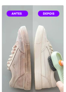 Escova de Limpeza Multifuncional com Dispenser de Sabão – Cerdas Macias e Cabo Longo