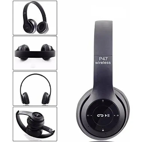 Fone de Ouvido Bluetooth P47 5.0 – Com Rádio FM e Entrada Micro SD