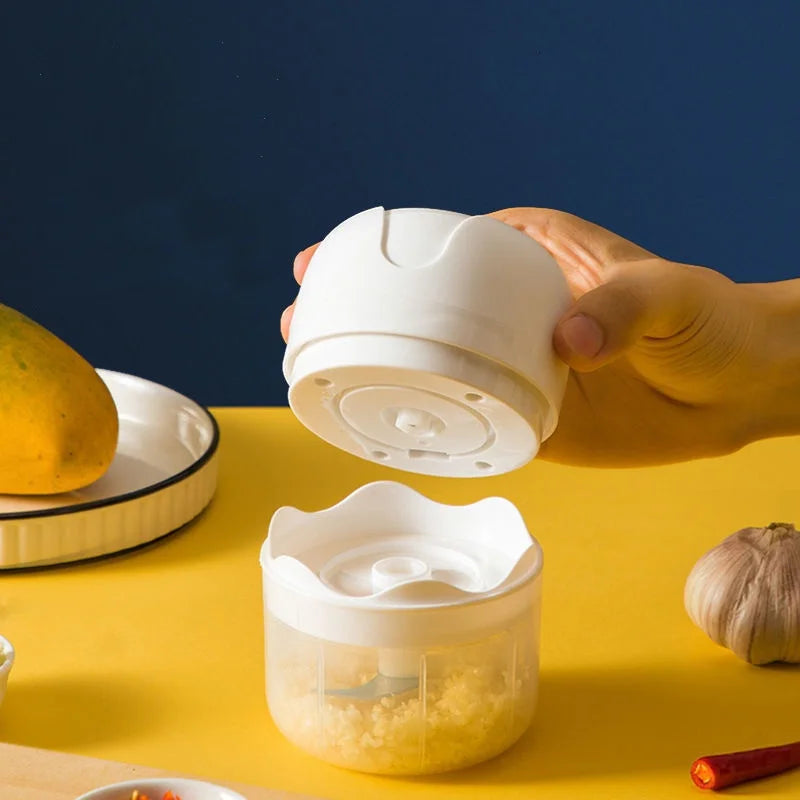 Processador de Alimentos Portátil USB 250ml – Compacto, Rápido e com Lâminas de Inox