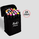 Caneta Marcador Artística Dupla Ponta – Álcool Base, Brush e Ponta Fina | Ideal para Desenho, Esboço, Mangá e Graffiti