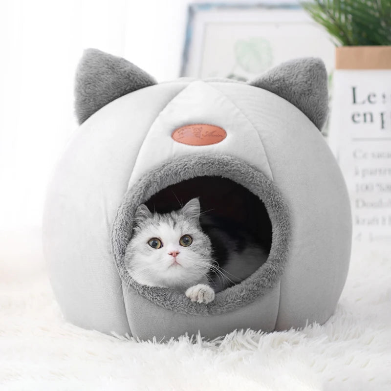 Nova Cama de Inverno para Gatos – Super Aconchegante tipo Toca | Para Gatos e Cães Pequenos