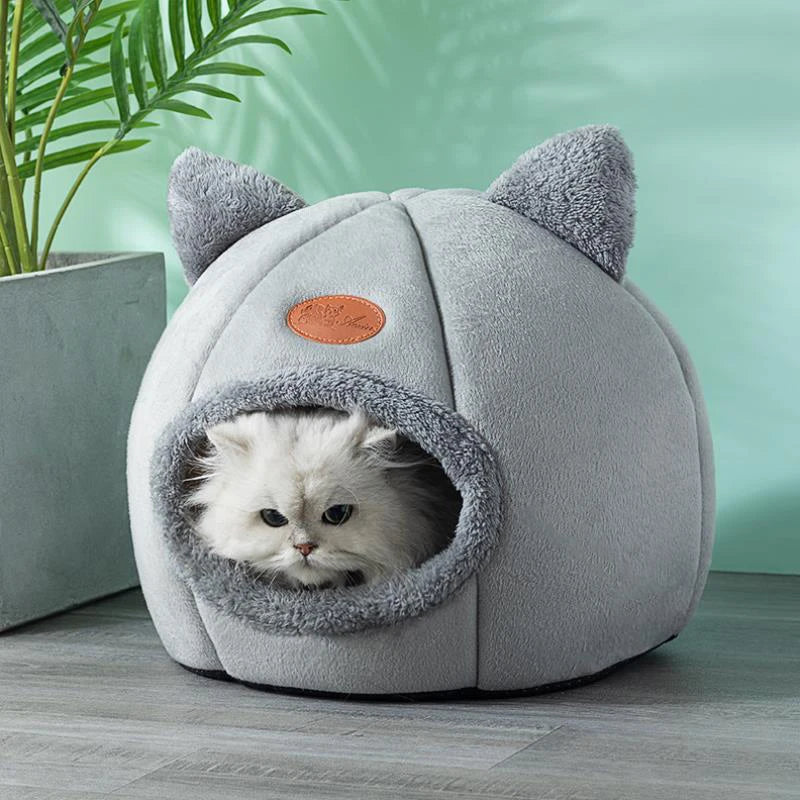 Nova Cama de Inverno para Gatos – Super Aconchegante tipo Toca | Para Gatos e Cães Pequenos