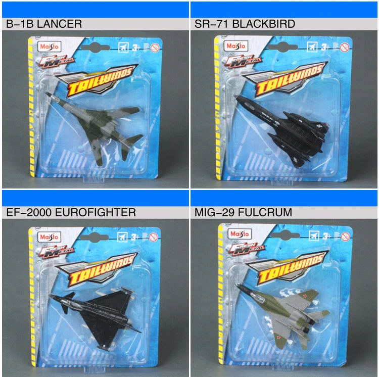 Maisto Modelo de Avião Original – Brinquedo de Metal Die-Cast | Avião de Transporte, Caça, Helicóptero | Colecionável Infantil