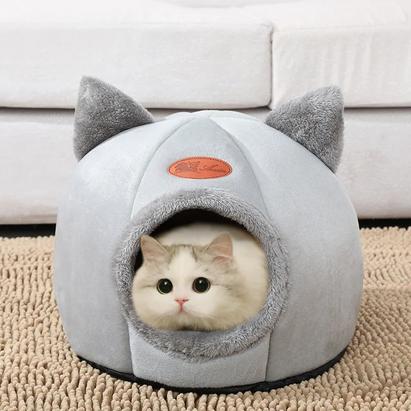 Nova Cama de Inverno para Gatos – Super Aconchegante tipo Toca | Para Gatos e Cães Pequenos