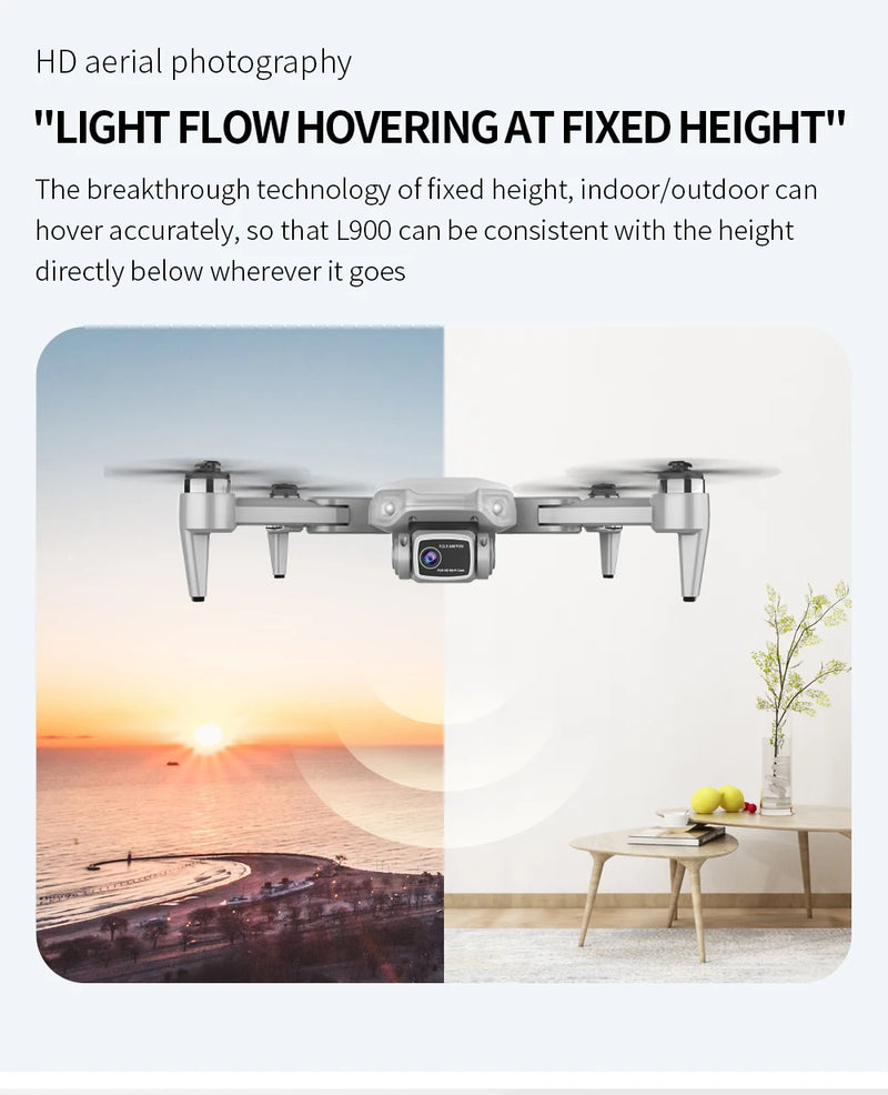 L900 Pro SE MAX GPS Drone Profissional 4K | Câmera Dupla HD | 5G Wi-Fi | Motor Brushless | Evita Obstáculos 360°