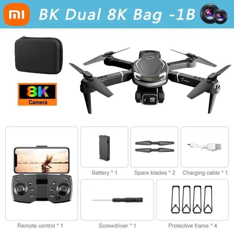 🚀 XIAOMI MIJIA V88 Drone Profissional 2025 | Câmera Dupla 8K HD | 5G Wi-Fi | GPS | Longo Alcance 15km | Quadcopter Dobrável