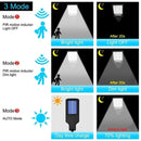 Luminária de Parede Solar LED para Área Externa – Recarregável com Sensor de Presença, Ideal para Jardim, Garagem, Terraço e Portão