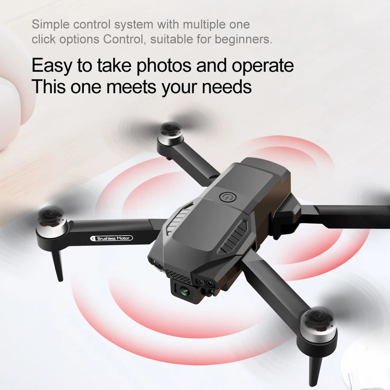 Drone KBDFA F198 Wi-Fi FPV com Câmera Dupla 1080P HD | Fotografia Aérea Profissional | Quadcopter Dobrável Brushless