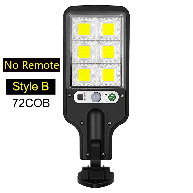 Luminária de Parede Solar LED para Área Externa – Recarregável com Sensor de Presença, Ideal para Jardim, Garagem, Terraço e Portão