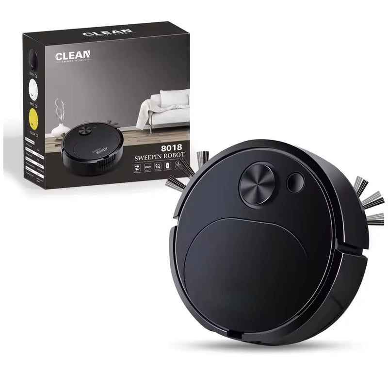 Robô Aspirador Inteligente 3 em 1 USB Recarregável Sem Fio | Varrer, Aspirar, Passar Pano | 1500Pa Silencioso Automático para Casa e Escritório