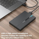 Case Externo para HD/SSD 2.5'' com USB 3.0 – Suporte até 6TB, Compatível com Discos SATA 7mm e 9.5mm para Notebook e PC