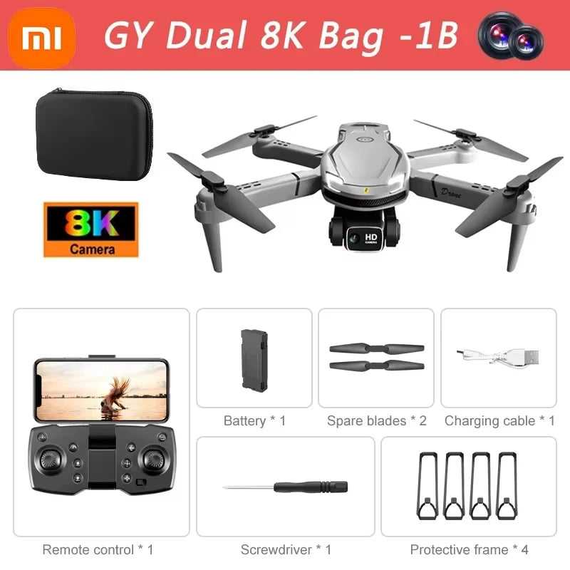🚀 XIAOMI MIJIA V88 Drone Profissional 2025 | Câmera Dupla 8K HD | 5G Wi-Fi | GPS | Longo Alcance 15km | Quadcopter Dobrável