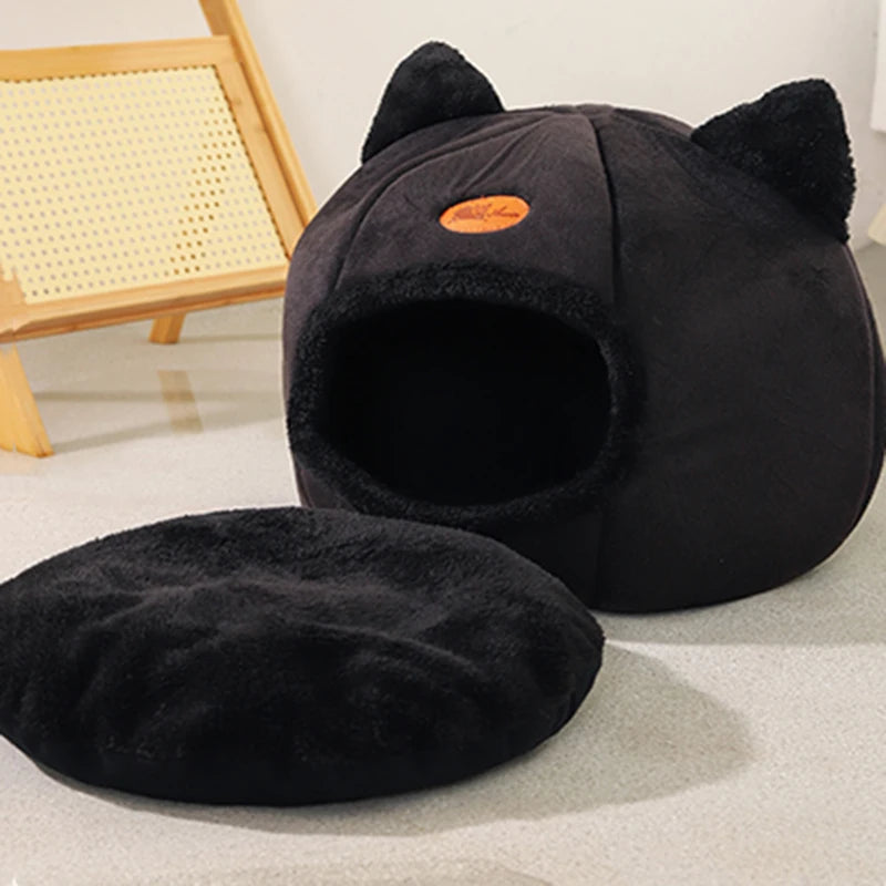 Nova Cama de Inverno para Gatos – Super Aconchegante tipo Toca | Para Gatos e Cães Pequenos