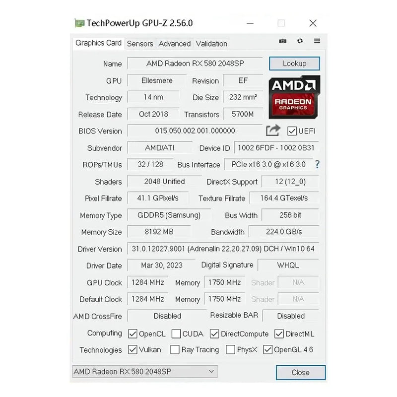 Placa de Vídeo SOYO Radeon RX580 8GB GDDR5 PCIe 3.0 para PC Gamer