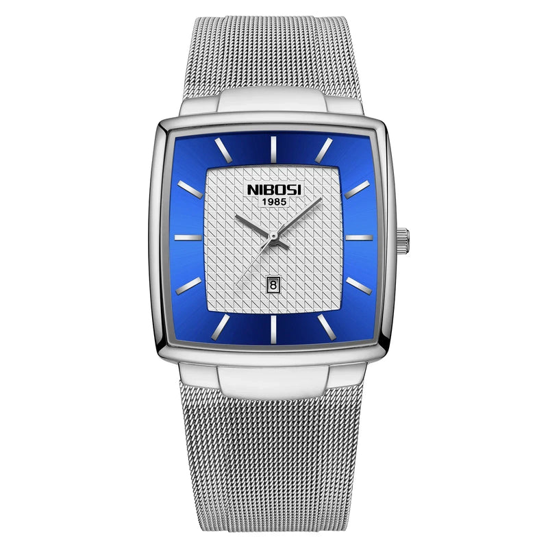 Relógio Masculino NIBOSI Luxo – Estilo Elegante, Pulseira Premium e Data Automática