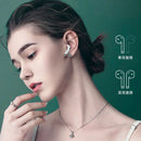 Fone de Ouvido Bluetooth TWS com Microfone – Sem Fio, Esportivo, Branco