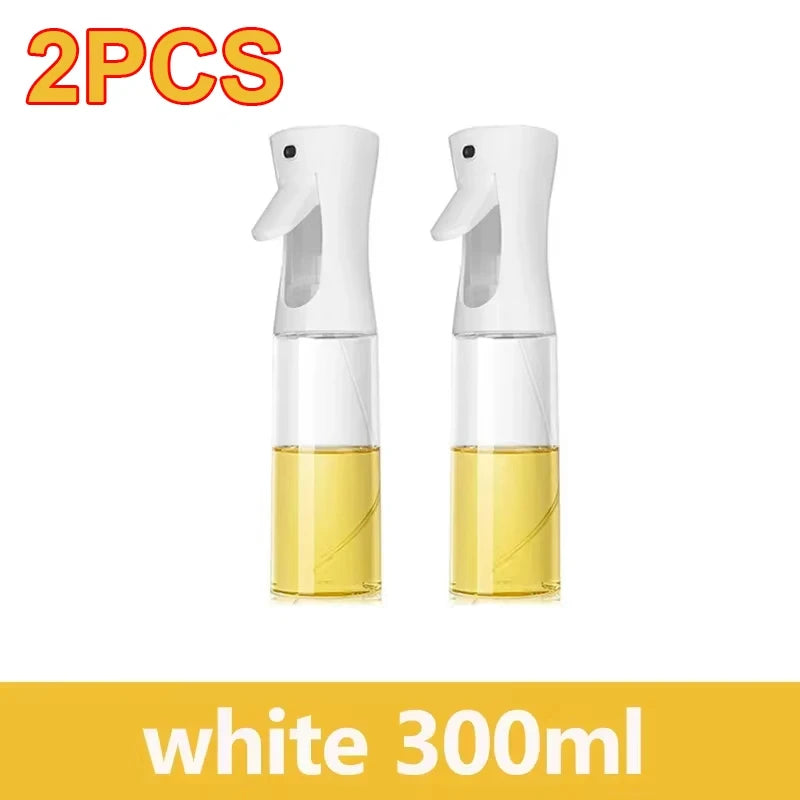 Borrifador de Óleo 200/300/500ml para Cozinha – Ideal para Azeite, Vinagre, Churrasco e Culinária – Frasco Reutilizável com Pincel de Óleo