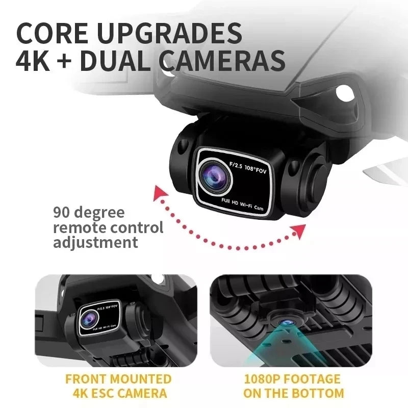 L900 Pro SE MAX GPS Drone Profissional 4K | Câmera Dupla HD | 5G Wi-Fi | Motor Brushless | Evita Obstáculos 360°