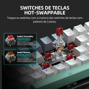 Teclado Mecânico Mini Machenike K500-B61 60% – Layout ABNT2, RGB, Hot-Swappable, NKRO, Com Fio para PC Gamer