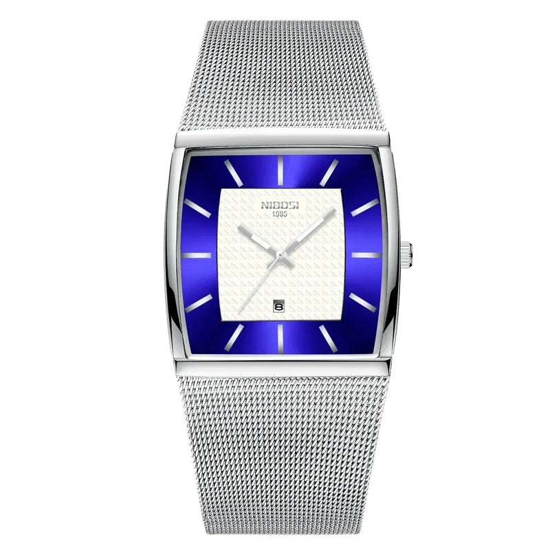 Relógio Masculino NIBOSI Luxo – Estilo Elegante, Pulseira Premium e Data Automática