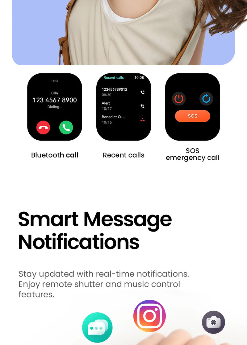 HAYLOU Watch S6 – Smartwatch com Tela HD 2.01", Chamadas por Bluetooth, IP68, Monitoramento Fitness