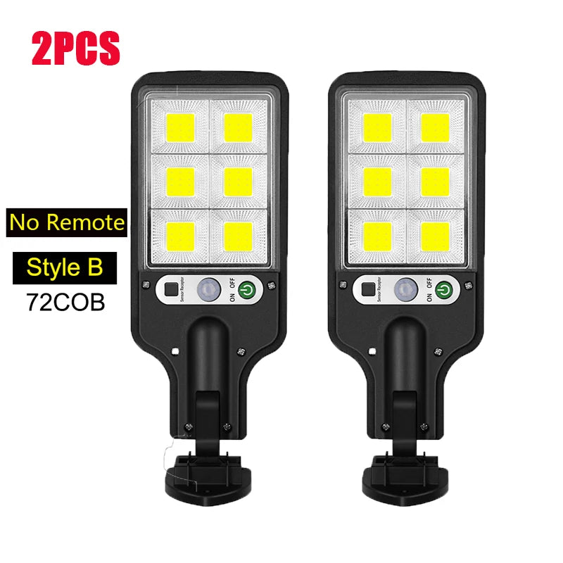 Luminária de Parede Solar LED para Área Externa – Recarregável com Sensor de Presença, Ideal para Jardim, Garagem, Terraço e Portão