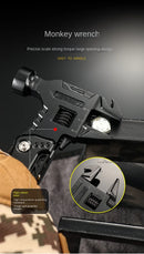 Ferramenta Multifuncional 3 em 1 — Martelo, Chave e Alicate em um só corpo!