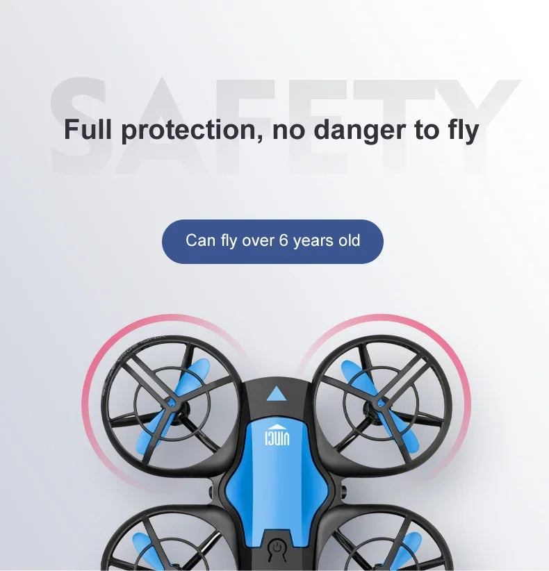 🚁 V8 Mini Drone 4K HD WiFi FPV | Câmera Grande Angular | Altitude Hold | Ideal para Iniciantes e Crianças | 4DRC RC Quadcopter