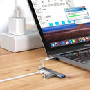 Adaptador OTG 4 em 1 Type-C para USB 3.0 – HUB com Múltiplas Entradas de Alta Velocidade para Celulares Samsung, Huawei, Xiaomi, MacBook e Notebooks